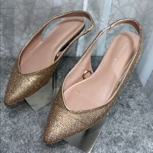 Madden Girl Metallic Slingback Flats